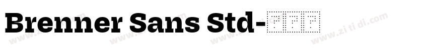 Brenner Sans Std字体转换 Brenner Sans Std字体转换